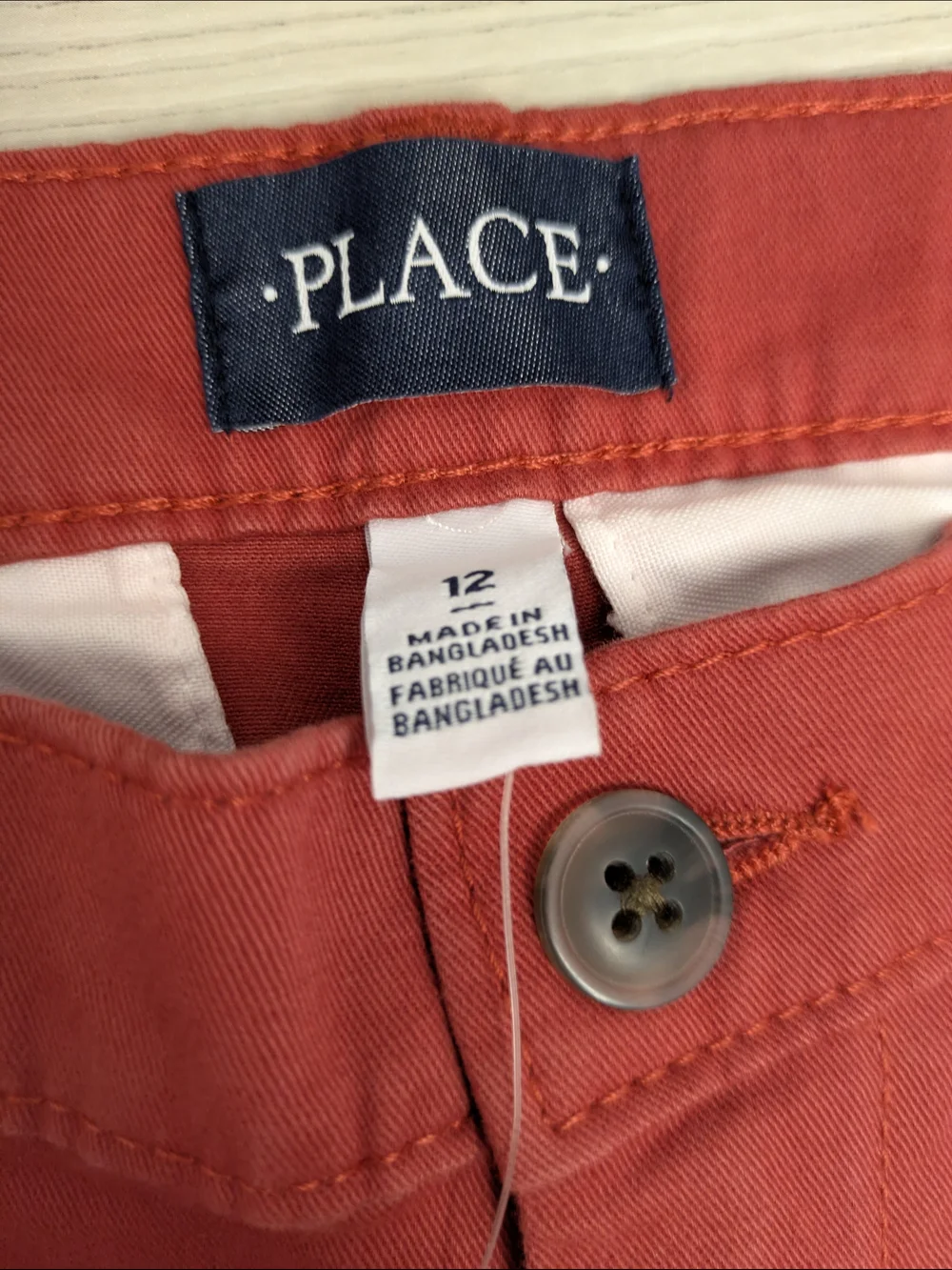 Children's Place Boys Uniform Skinny Chino Pants in Hampton Red
